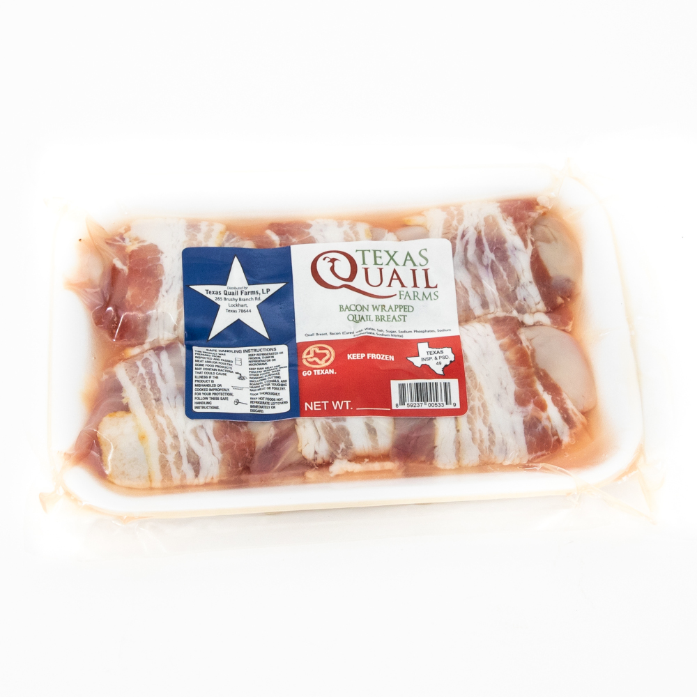 Bacon-Wrapped Quail Breast - package