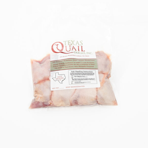 Boneless Quail Breast Medallions - package