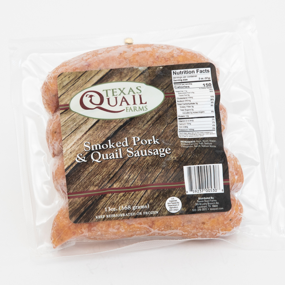 Original Texas Quail & Pork Sausage - package