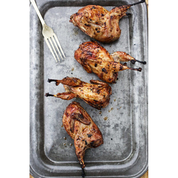 grilled whole quail