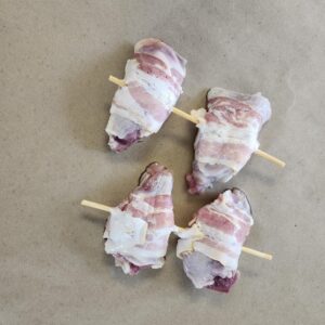 Skewered Double Lobe Bacon-Wrapped Breast (4ct)